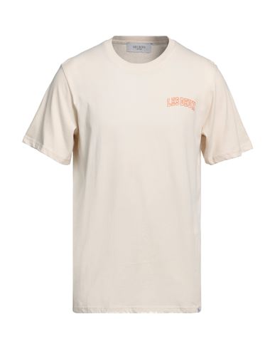 Shop Les Deux Man T-shirt Beige Size L Cotton