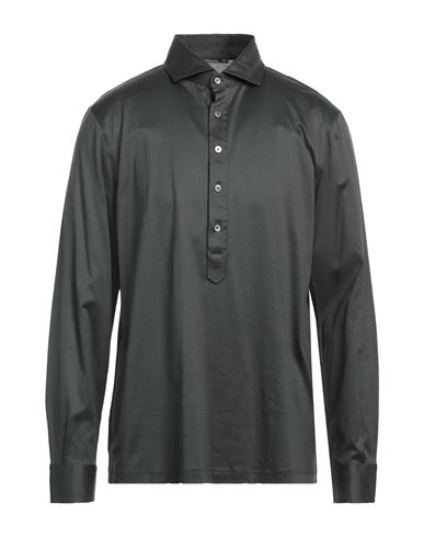 Shop Viadeste Man Shirt Military Green Size 46 Cotton