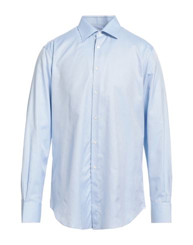 Pal Zileri Man Shirt Light Blue Size 18 Cotton