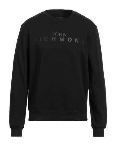 John Richmond Man Sweatshirt Black Size Xxl Cotton, Viscose