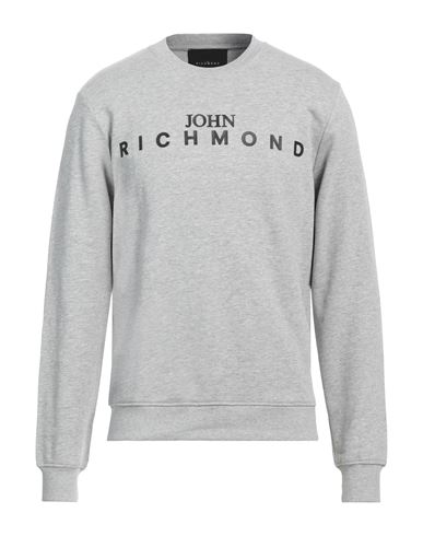 John Richmond Man Sweatshirt Grey Size Xl Cotton, Viscose