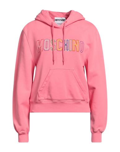 Moschino Woman Sweatshirt Pink Size 6 Cotton