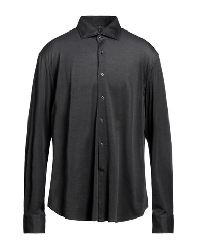 Alessandro Gherardi Man Shirt Steel Grey Size 16 Cotton