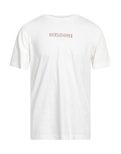 Shop Missoni Man T-shirt White Size L Cotton