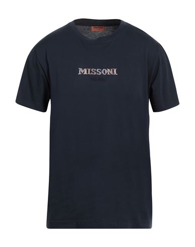 Shop Missoni Man T-shirt Midnight Blue Size Xl Cotton
