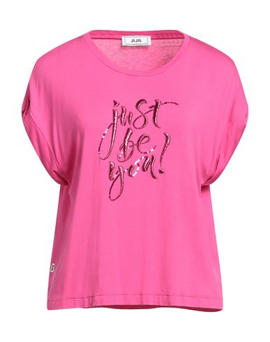 Jijil Woman T-shirt Fuchsia Size 6 Viscose, Elastane In Pink