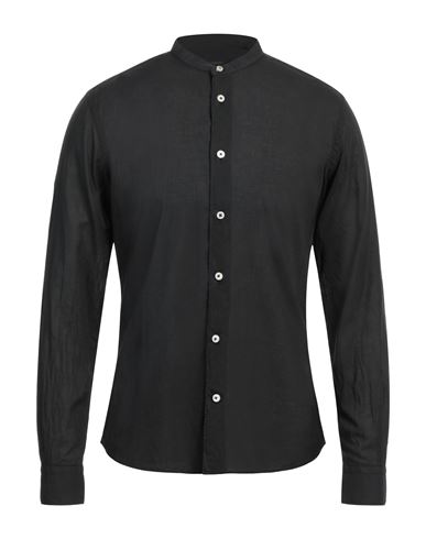 Mastricamiciai Man Shirt Black Size 15 ¾ Cotton, Elastane