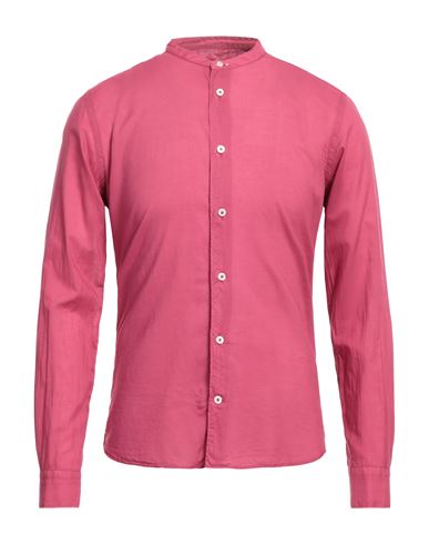 Mastricamiciai Man Shirt Magenta Size 17 ½ Cotton, Elastane