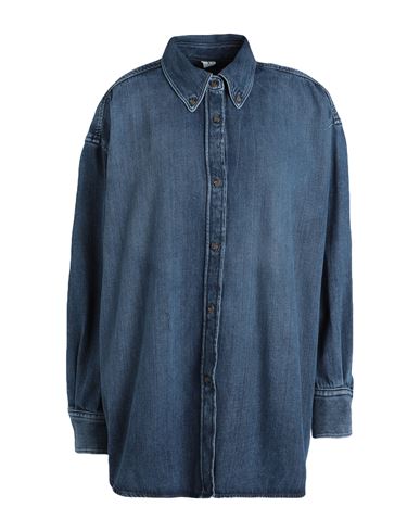 Arket Woman Denim Shirt Blue Size 12 Cotton, Lyocell