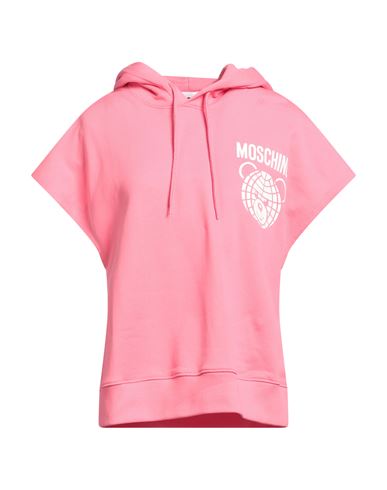 Moschino Woman Sweatshirt Pink Size 10 Cotton