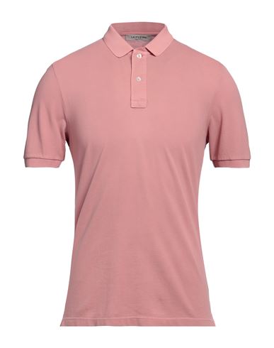 La Fileria Man Polo Shirt Blush Size 38 Cotton In Pink