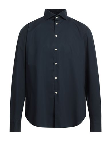 Gmf 965 Man Shirt Navy Blue Size 17 ½ Cotton, Elastane