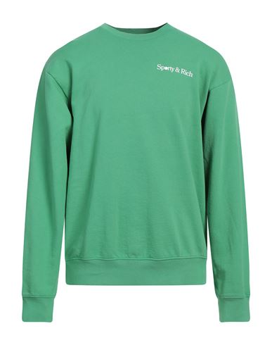 Sporty And Rich Sporty & Rich Man Sweatshirt Green Size M Cotton