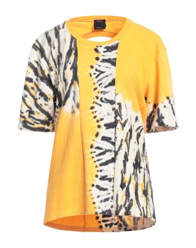 Proenza Schouler Woman T-shirt Ocher Size L Cotton, Nylon In Yellow