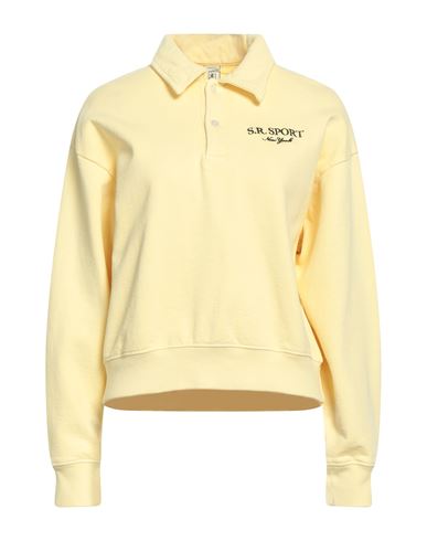 Shop Sporty And Rich Sporty & Rich Woman Sweatshirt Yellow Size L Cotton