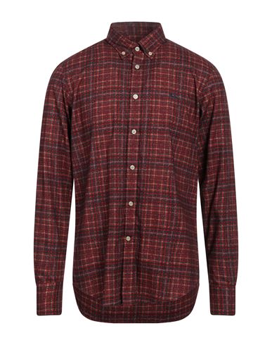 Harmont & Blaine Man Shirt Red Size Xxl Cotton In Burgundy