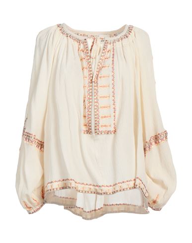 Isabel Marant Woman Top Ivory Size 8 Cotton, Silk, Elastane In White