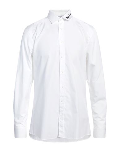 Moschino Man Shirt White Size 17 Cotton