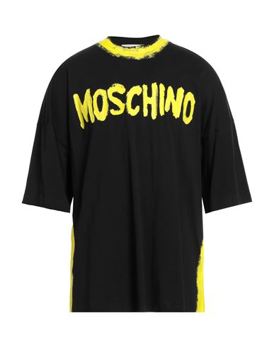 Moschino Man T-shirt Black Size 44 Organic Cotton