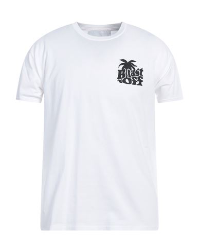 Blast-off Man T-shirt White Size Xl Cotton