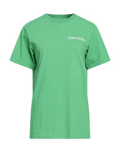 Sporty And Rich Sporty & Rich Woman T-shirt Green Size M Cotton