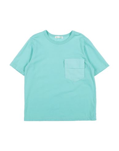 Shop Zhoe & Tobiah Toddler Girl Top Turquoise Size 6 Cotton In Blue