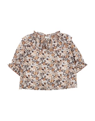 Zhoe & Tobiah Toddler Girl Shirt Brown Size 6 Cotton In Brown