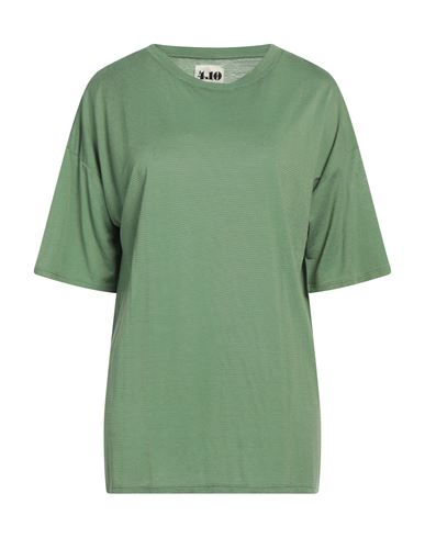 Shop 4.10 Woman T-shirt Green Size M Viscose, Cotton, Linen
