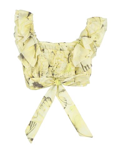 Miss Blumarine Toddler Girl Top Yellow Size 6 Cotton In Yellow