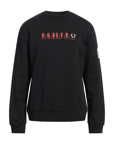 Raf Simons Man Sweatshirt Black Size L Cotton, Elastane