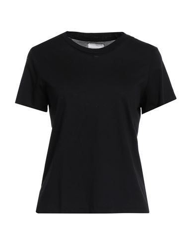 Honorine Woman T-shirt Black Size L Cotton