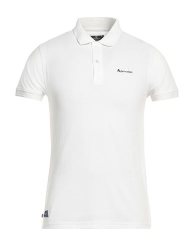 Aquascutum Man Polo Shirt White Size Xs Cotton