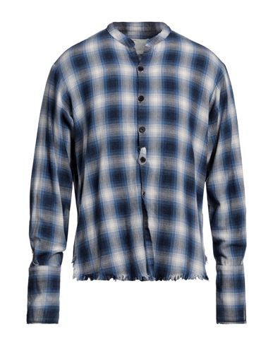 Greg Lauren Man Shirt Blue Size 3 Cotton