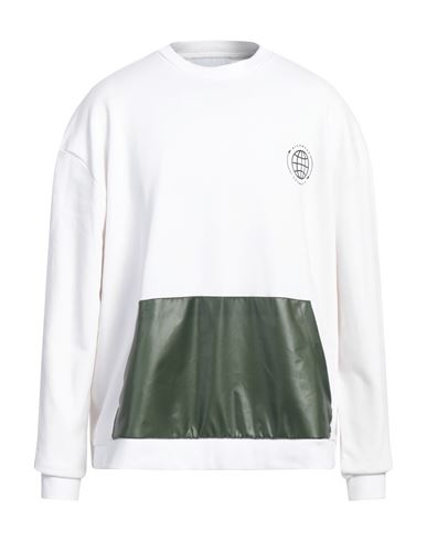Richmond X Man Sweatshirt White Size L Polyester, Cotton