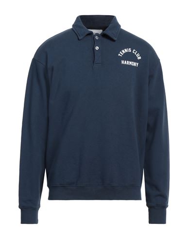 Shop Harmony Paris Man Sweatshirt Navy Blue Size Xl Cotton