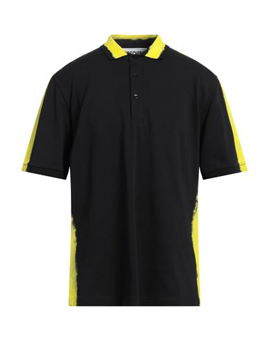 Moschino Man Polo Shirt Black Size 44 Cotton