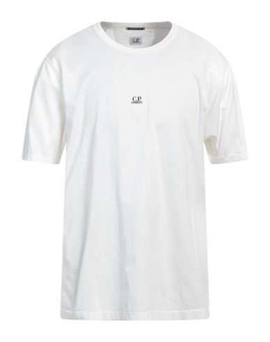 C.p. Company C. P. Company Man T-shirt White Size Xl Cotton