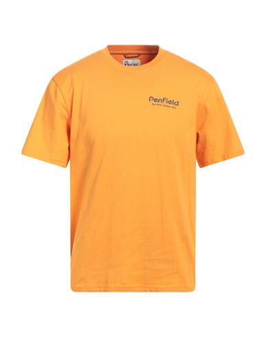 Penfield Man T-shirt Orange Size L Cotton