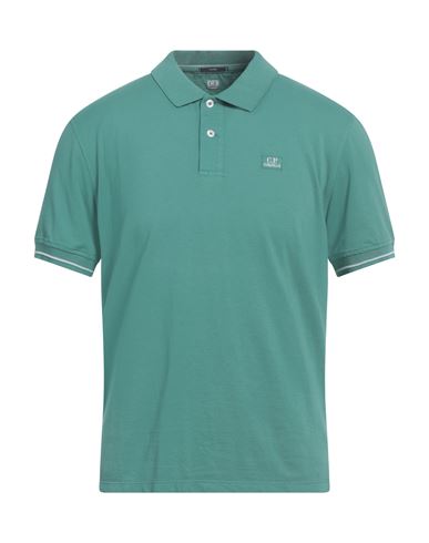 C.p. Company C. P. Company Man Polo Shirt Light Green Size L Cotton, Polyamide