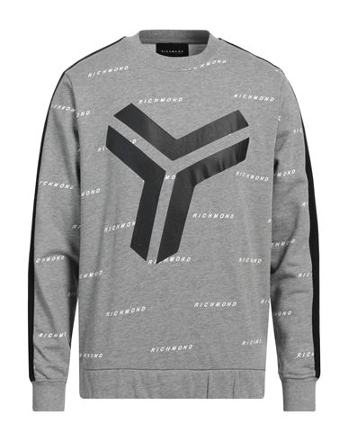 John Richmond Man Sweatshirt Grey Size Xl Cotton, Polyester