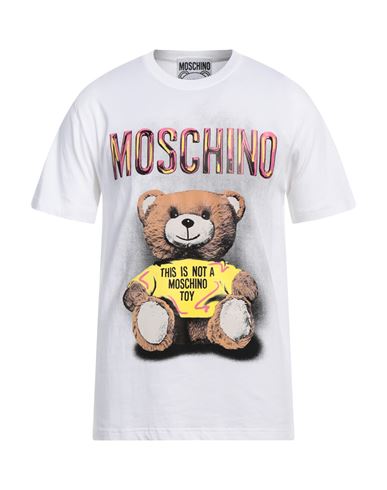 Moschino Man T-shirt White Size Xl Organic Cotton