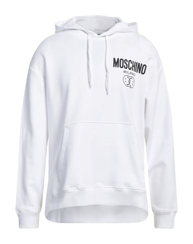 Moschino Man Sweatshirt White Size 44 Cotton
