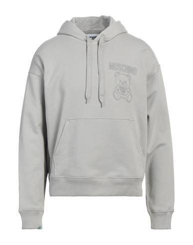 Moschino Man Sweatshirt Grey Size 44 Organic Cotton