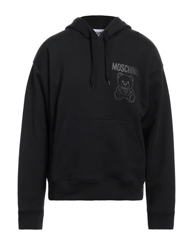 Moschino Man Sweatshirt Black Size 44 Organic Cotton