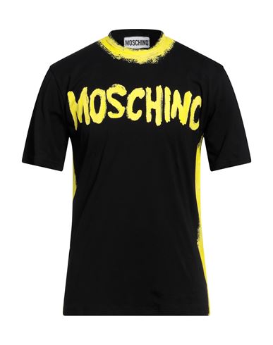 Shop Moschino Man T-shirt Black Size 44 Organic Cotton