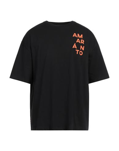 Amaranto Man T-shirt Black Size M Cotton