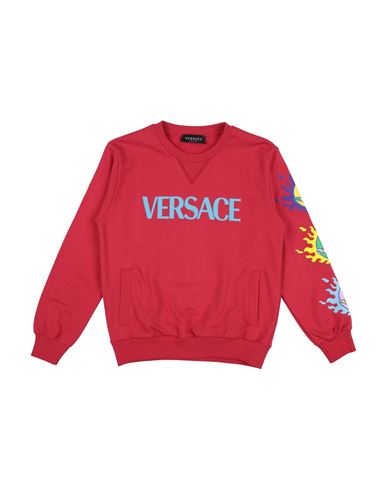 Shop Versace Young Toddler Boy Sweatshirt Red Size 5 Cotton, Elastane