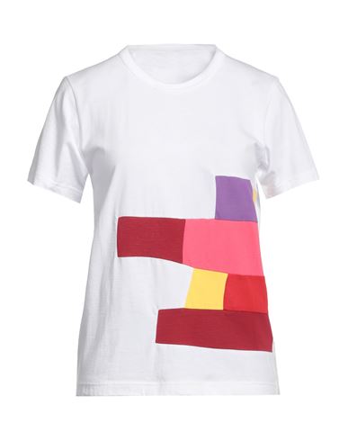 Shop Comme Des Garçons Woman T-shirt White Size M Cotton