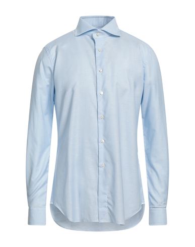 Xacus Man Shirt Sky Blue Size 17 ½ Cotton, Linen