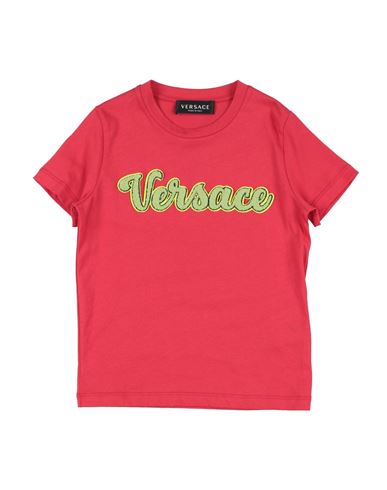 Versace Young Toddler Boy T-shirt Red Size 6 Cotton, Polyester, Acrylic In Red
